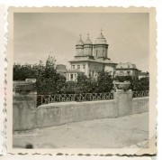 Церковь Михаила и Гавриила Архангелов, Фото 1943 г. с аукциона e-bay.de<br>, Бузэу, Бузэу, Румыния