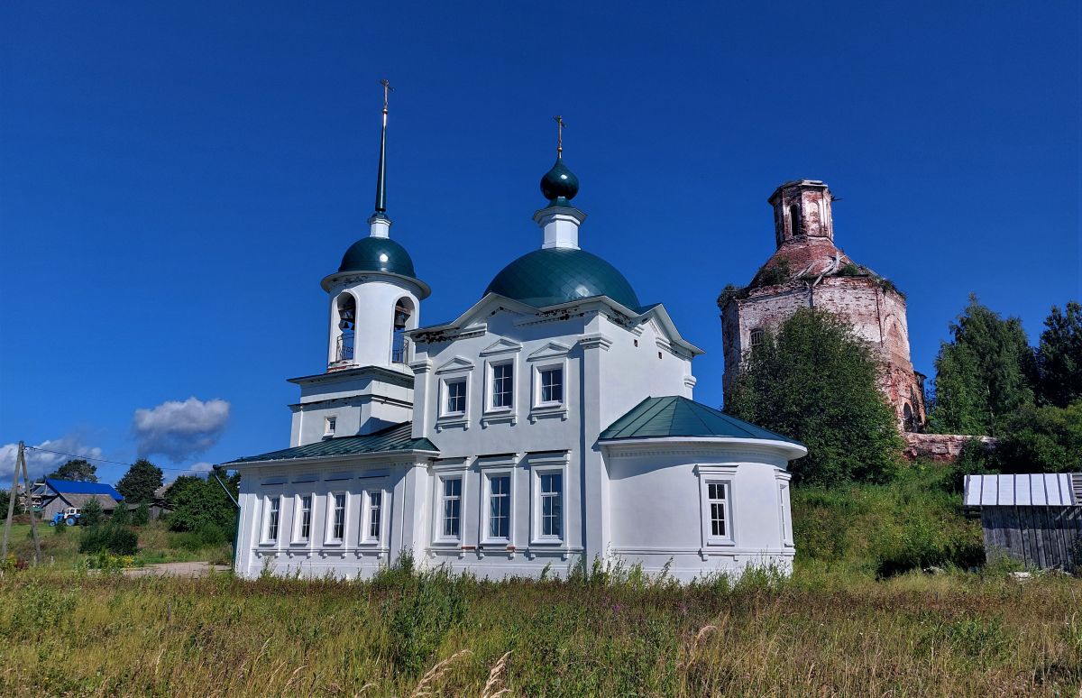 Церковь Георгия Победоносца, Троицкое (Вашкинский район, Вологодская область). фасады