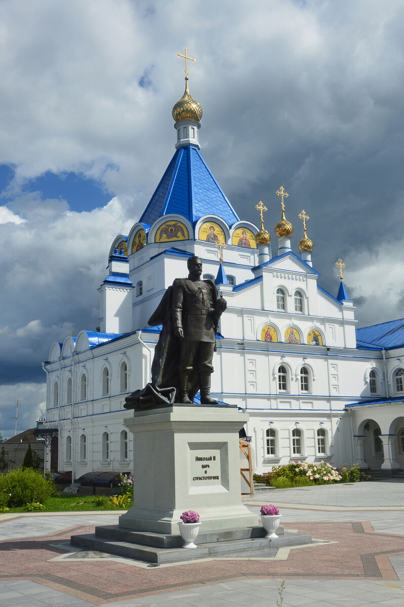 Церковь Новомучеников и исповедников Церкви Русской, Санино (Петушинский район, Владимирская область). общий вид в ландшафте