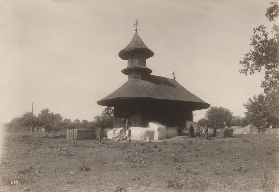 Церковь Николая Чудотворца, Стрэоане (Вранча, Румыния). архивная фотография, Фото 1916 г. с аукциона e-bay.de