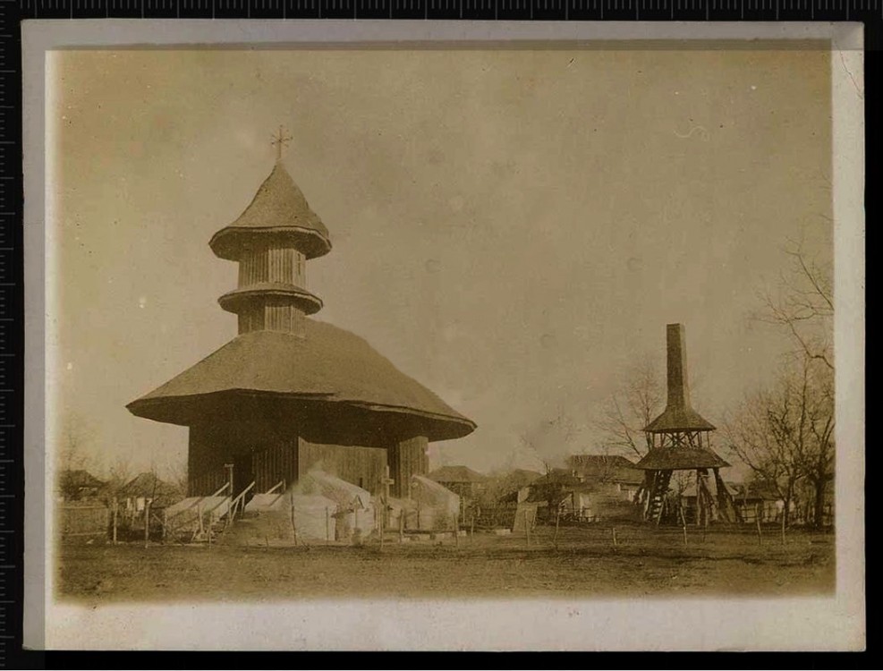 Церковь Николая Чудотворца, Стрэоане (Вранча, Румыния). архивная фотография, Фото 1914 г. с аукциона e-bay.de