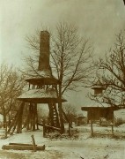 Церковь Николая Чудотворца, Звонница храма. Фото 1917 г. с аукциона e-bay.de<br>, Стрэоане, Вранча, Румыния