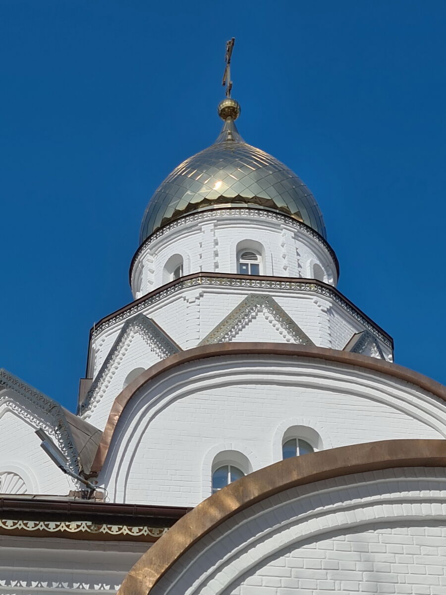 Церковь Луки (Войно-Ясенецкого) при ГКБ № 64 им. Виноградова, Гагаринский (Юго-Западный административный округ (ЮЗАО), г. Москва). архитектурные детали, Вид с юга