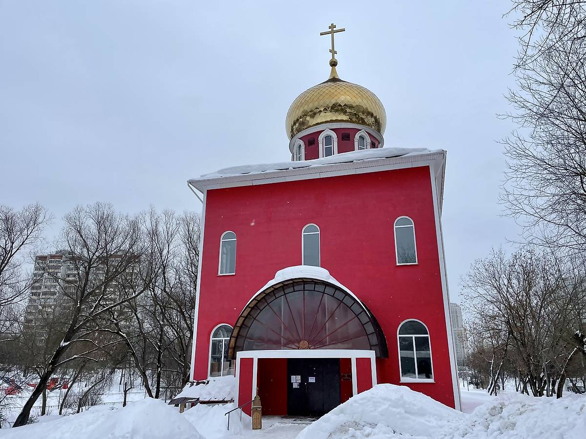 фасады. Церковь Сретения Господня в Бирюлёве, Бирюлёво Западное (Южный административный округ (ЮАО), г. Москва)