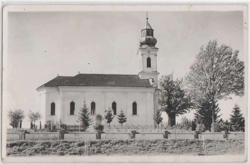 Церковь Успения Пресвятой Богородицы, Цебя (Хунедоара, Румыния). архивная фотография, Тиражная почтовая открытка 1940-х годов