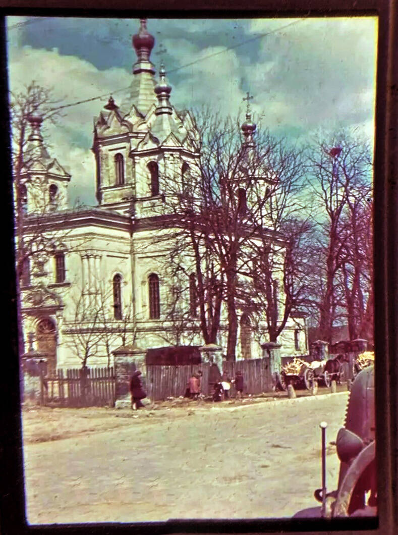 Церковь Николая Чудотворца, Томашув-Любельский (Люблинское воеводство, Польша). архивная фотография, Вид с юго-западной стороны. Фото 1940 г. с аукциона e-bay.de