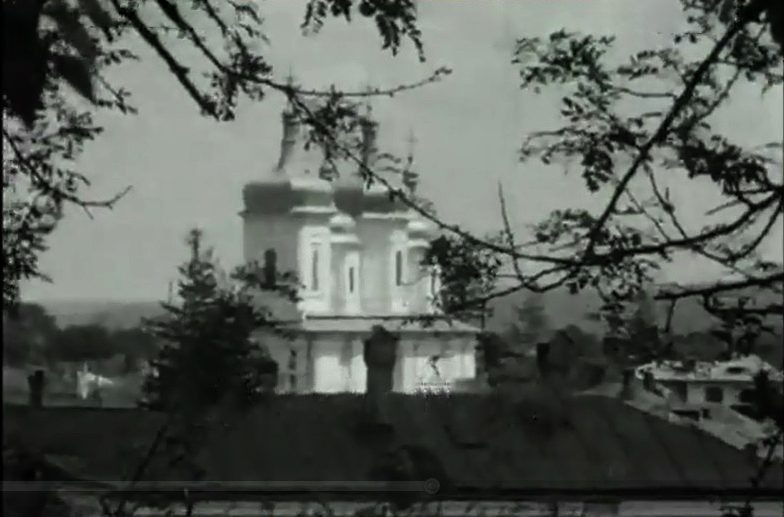 Церковь Георгия Победоносца, Роман (Нямц, Румыния). архивная фотография, Немецкая кинохроника 1941 г.