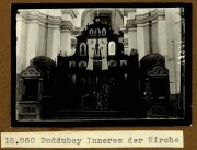 Церковь Покрова Пресвятой Богородицы, Интерьер храма. Фото 1916 г. с аукциона e-bay.de<br>, Поддубцы, Луцкий район, Украина, Волынская область