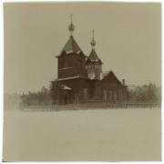 Церковь Казанской иконы Божией Матери, Фото 1916 г. с аукциона e-bay.de<br>, Швянчёнис, Вильнюсский уезд, Литва