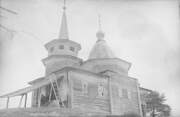 Церковь Всех святых, Общий вид с юго-западной стороны. Фото 1947 г. из коллекции ГНИМА. (ГК № 56570789)<br>, Баклановская, урочище, Тарногский район, Вологодская область