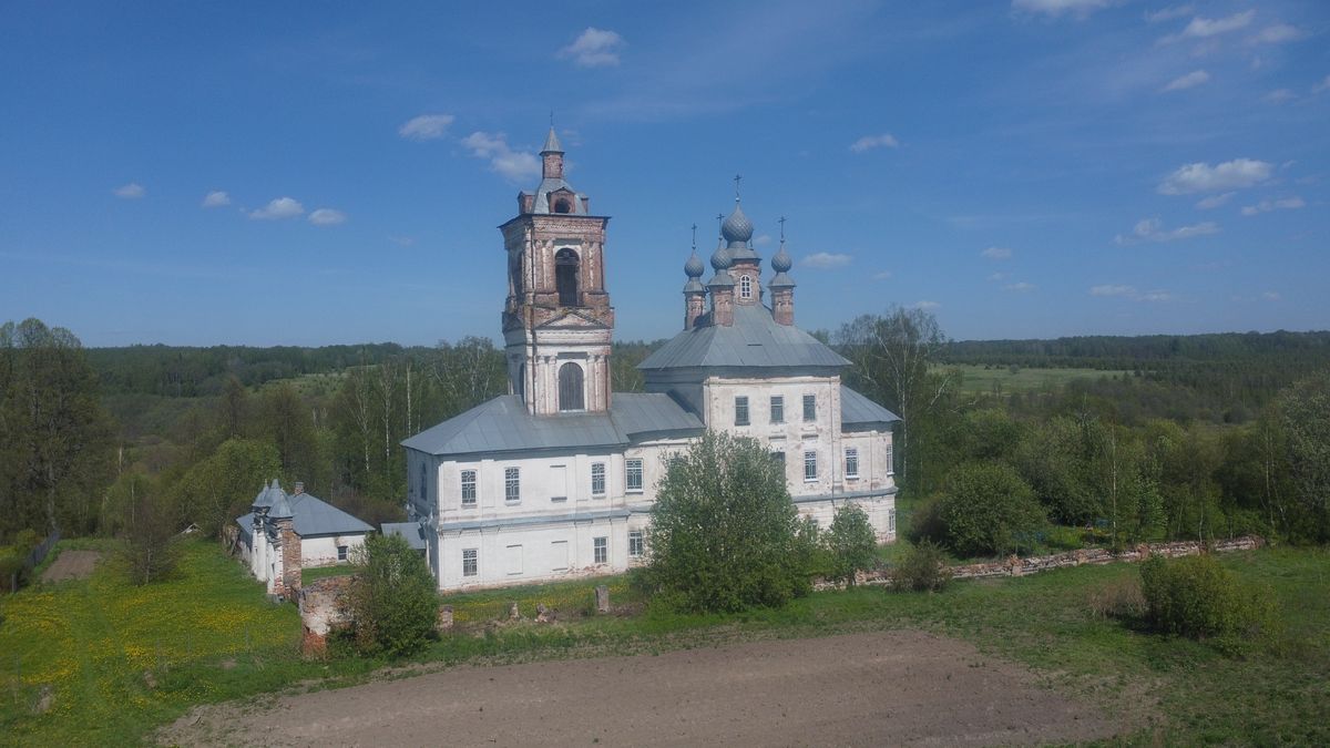 фасады. Церковь Рождества Христова, Спас-Верховье (Судиславский район, Костромская область)