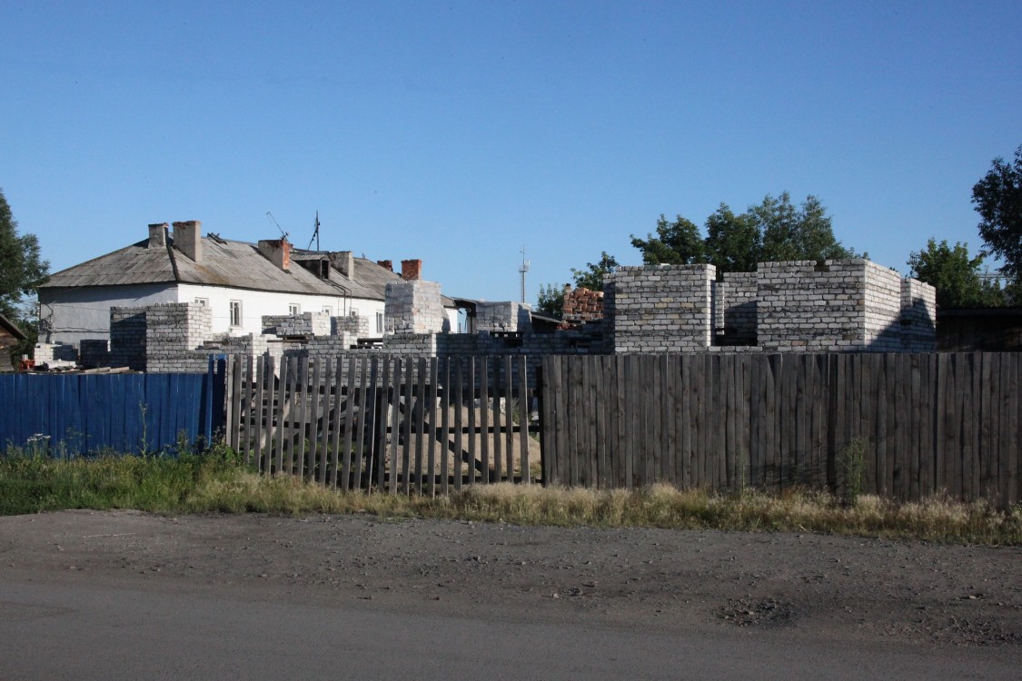 Церковь Покрова Пресвятой Богородицы (строящаяся), Юргамыш (Юргамышский район, Курганская область). документальные фотографии, Церковь в ходе строительства