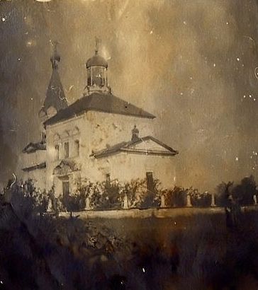 Косулино. Церковь Троицы Живоначальной. архивная фотография, Старинное фото с сайта kurgangen.ru