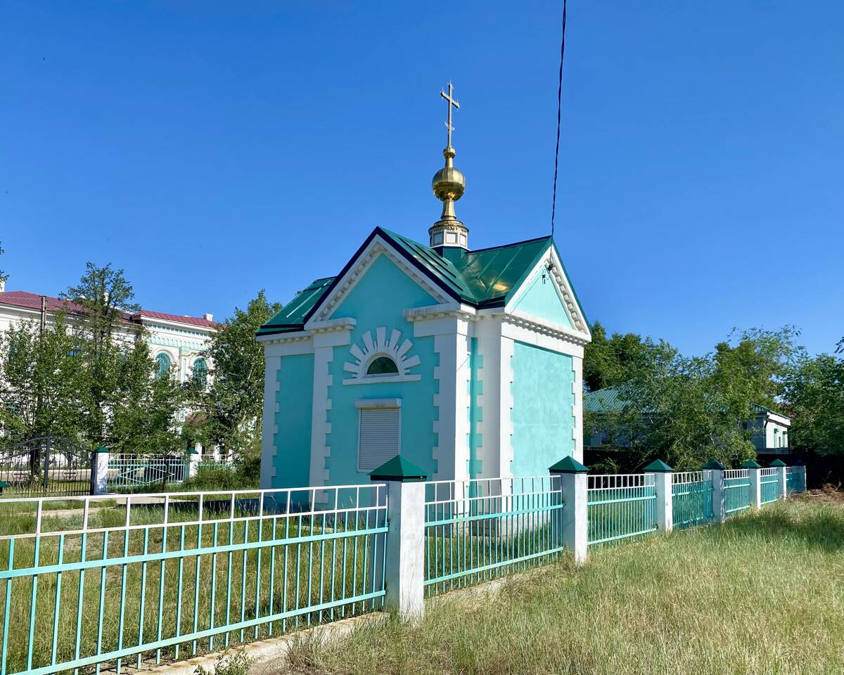 Часовня Николая Чудотворца (новая), Кяхта (Кяхтинский район, Республика Бурятия). фасады, Вид с ЮЗ