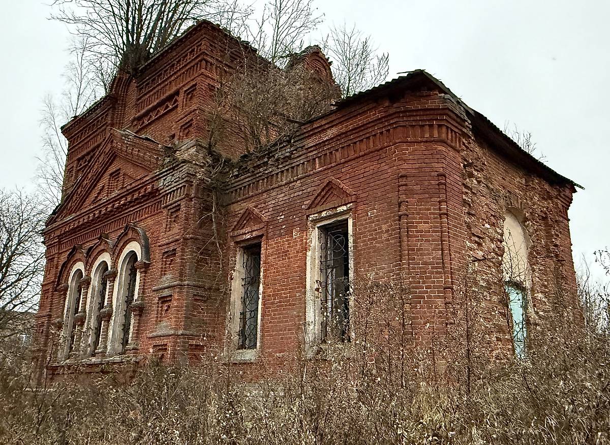 Вид с северо-запада, фасады. Церковь Троицы Живоначальной, Сусанино (Сусанинский район, Костромская область)