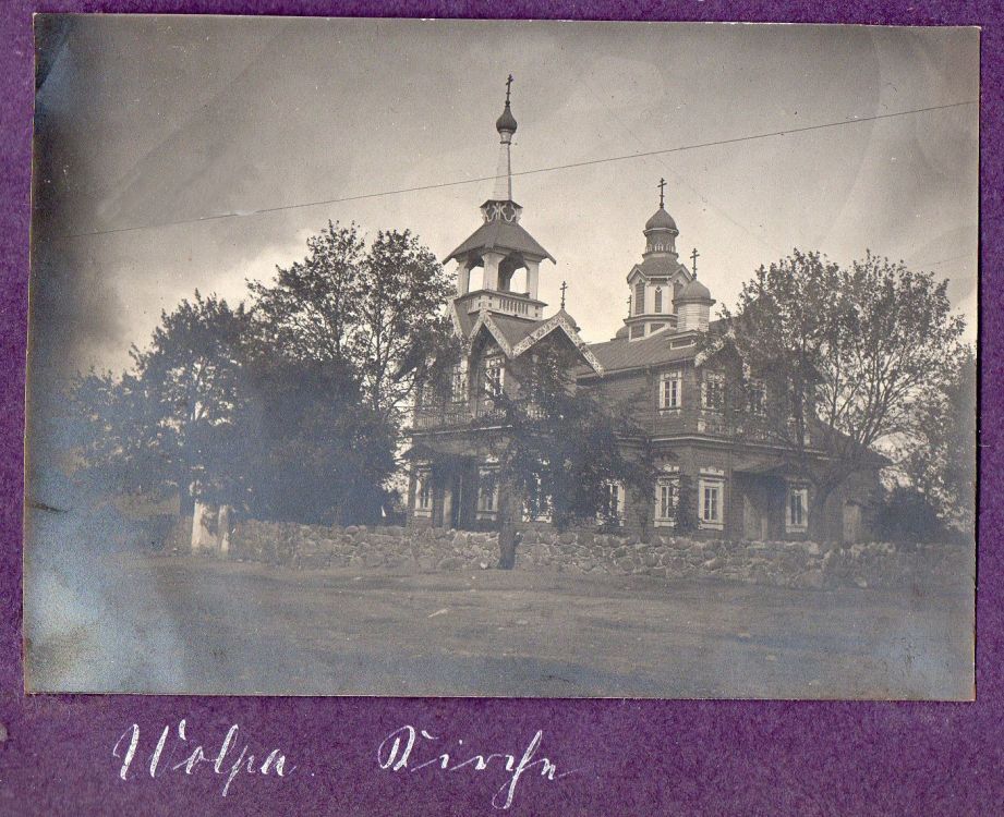 Церковь Преображения Господня (старая), Волпа (Волковысский район, Беларусь, Гродненская область). архивная фотография, Фото 1916 г. с аукциона e-bay.de