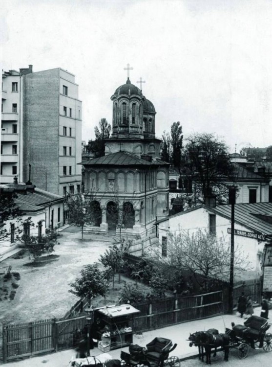 Церковь Николая Чудотворца, Бухарест, Сектор 1 (Бухарест, Румыния). архивная фотография, Частная коллекция. Фото 1932 г.