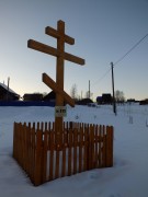 Церковь Сошествия Святого Духа, Поклонный крест на месте, где стояла церковь<br>, Касимово, Пермский район, Пермский край