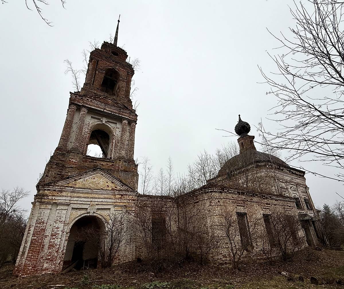 Южный фасад, фасады. Церковь Покрова Пресвятой Богородицы, Насакино (Сусанинский район, Костромская область)
