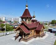 Церковь Георгия Победоносца в Северном, Вид с ЮЗ<br>, Новосибирск, Новосибирск, город, Новосибирская область