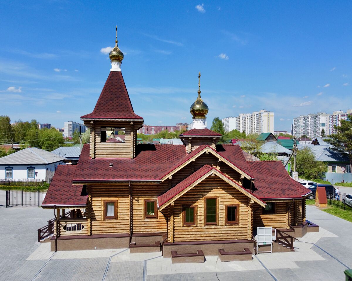 Церковь Георгия Победоносца в Северном, Новосибирск (Новосибирск, город, Новосибирская область). фасады, Южный фасад