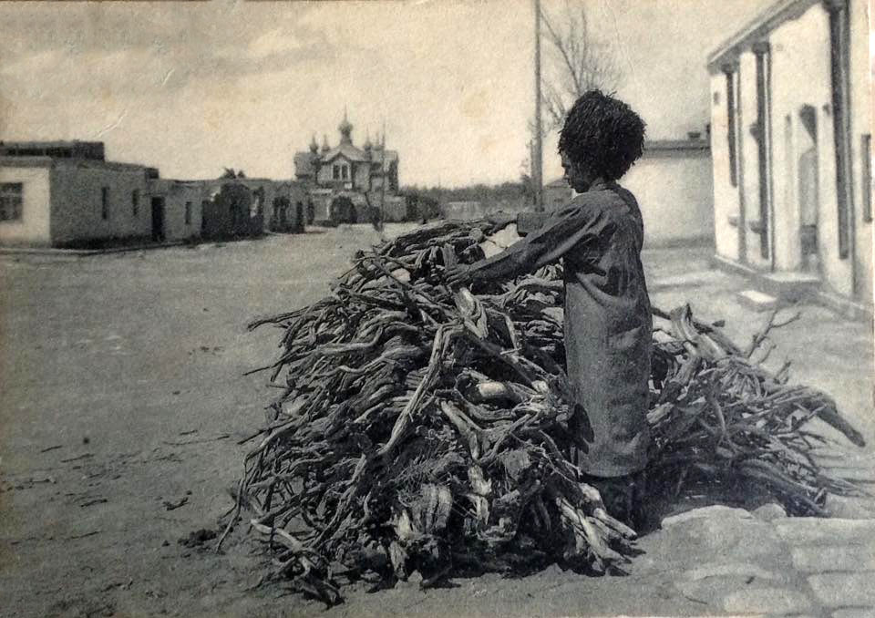 Сердар (Кизил-Арват). Церковь Александра Невского. архивная фотография, Железнодорожная церковь в Кизил-Арвате