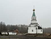 Церковь Иоанна Кронштадтского, Общий вид приходских построек, слева временная церковь<br>, Коврово, Зеленоградский городской округ, Калининградская область
