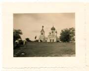 Церковь Николая Чудотворца в Дэнуцени, Южный фасад. Фото 1941 г. с аукциона e-bay.de<br>, Унгены, Унгенский район, Молдова