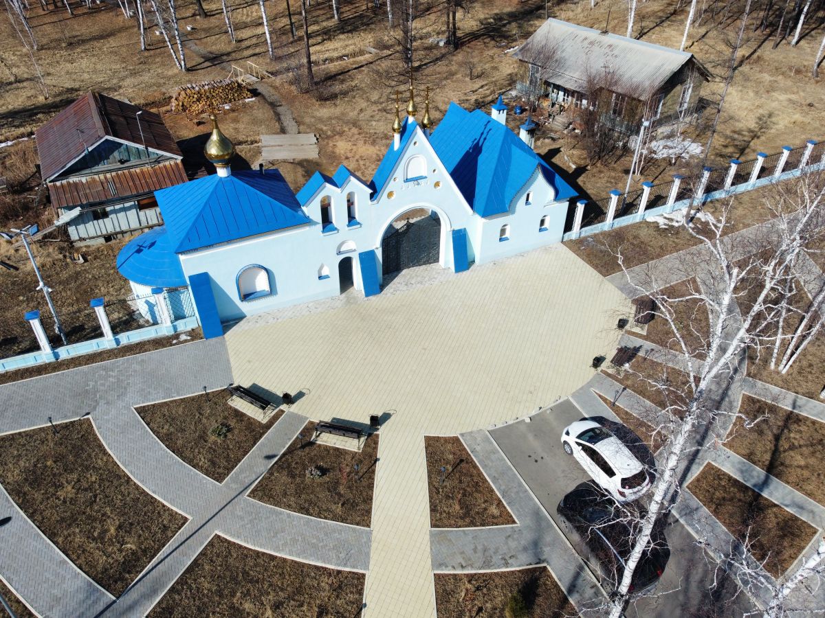 Успенский мужской монастырь, Чита (Чита, город, Забайкальский край). дополнительная информация, Входная группа вид с запада