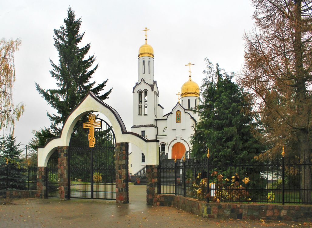 Церковь Тихона, Патриарха Всероссийского, Полесск (Полесский городской округ, Калининградская область). общий вид в ландшафте