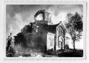 Церковь Воскресения Христова, Фото 1943 г. из фотоархива ТАСС<br>, Милеево, Хвастовичский район, Калужская область