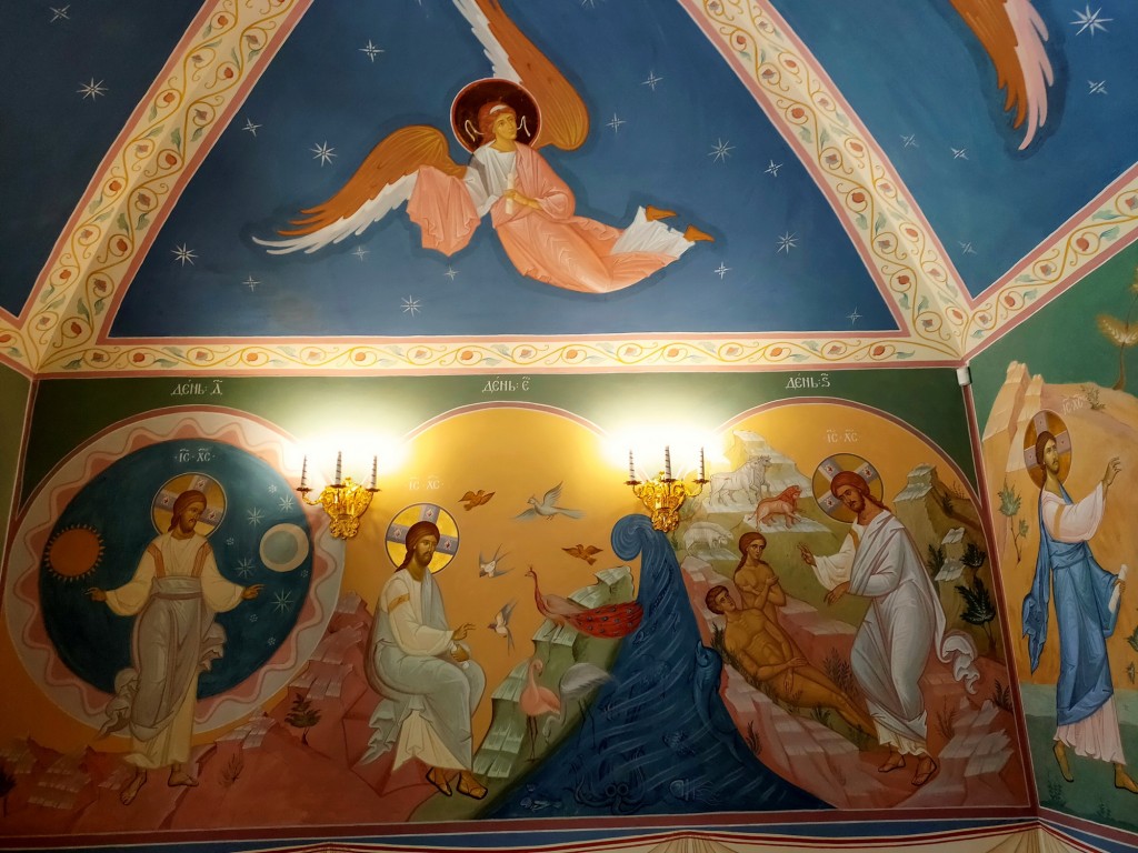 Кремль. Церковь Страстной иконы Божией Матери (новая), Нижегородский район (Нижний Новгород, город, Нижегородская область). интерьер и убранство, роспись в притворе 