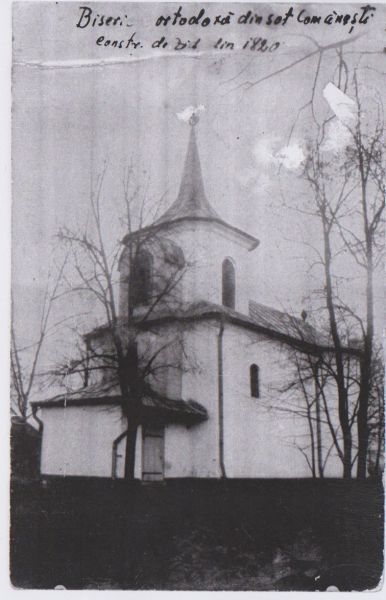 Церковь Спиридона Тримифунтского, Комэнешти (Бакэу, Румыния). архивная фотография, Фото 1930-х годов из приходского архива