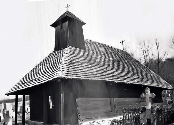 Церковь Успения Пресвятой Богородицы (утраченная), Костешти (Арджеш, Румыния). архивная фотография, Единственное сохранившееся изображение храма. Фото 1910-х годов