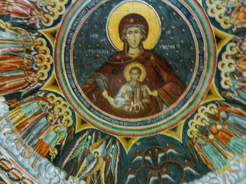 Монастырь Хорезу. Часовня Рождества Пресвятой Богородицы, Романий-де-Жос (Вылча, Румыния). интерьер и убранство
