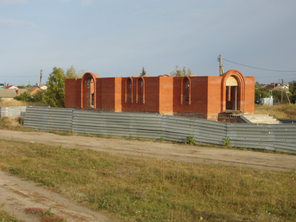 Церковь Матроны Московской (строящаяся), Красный Октябрь (Саратовский район, Саратовская область). фасады, Новый строящийся храм.