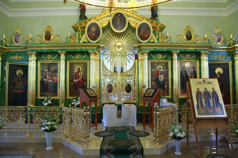 Успенская пустынь. Церковь Зосимы и Савватия (новая), Саров (Саров, город, Нижегородская область). интерьер и убранство