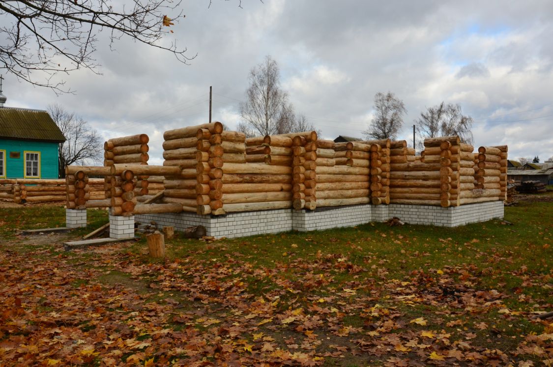 Церковь Алексия, человека Божия (строящаяся), Новая Погощь (Суземский район, Брянская область). документальные фотографии
