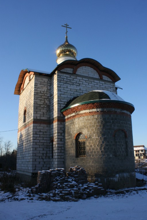 Пронское. Церковь Сергия Радонежского (строящаяся). фасады