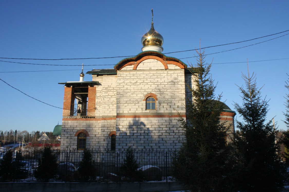 Пронское. Церковь Сергия Радонежского (строящаяся). фасады