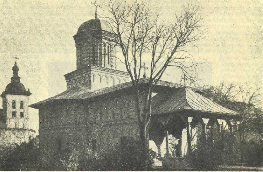 Монастырь Михай-Водэ. Церковь Николая Чудотворца, Бухарест, Сектор 5 (Бухарест, Румыния). архивная фотография, Фото 1930 г. из фондов Ниционального музея истории Румынии