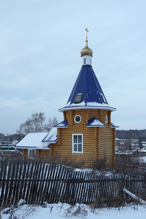 Неизвестная водосвятная часовня, Шабровский (Екатеринбург (МО город Екатеринбург), Свердловская область). фасады, Вид с юго-востока
