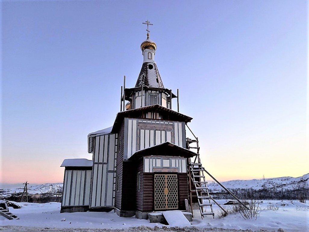 Церковь Александра Невского, Оленья Губа (Александровск, ЗАТО, Мурманская область). фасады, Церковь св. блгв. князя Александра Невского.