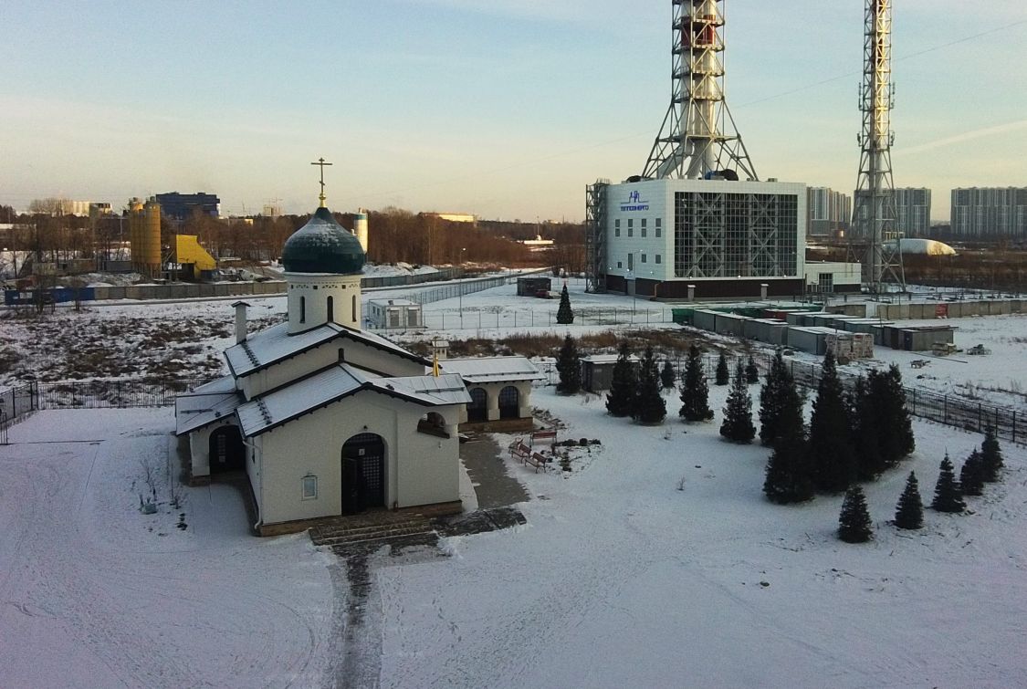 Церковь Николая Чудотворца в Каменке, Приморский район (Санкт-Петербург, г. Санкт-Петербург). общий вид в ландшафте
