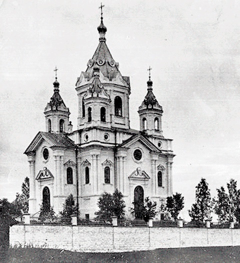 Церковь Бориса и Глеба, Знаменское (Ржевский район и г. Ржев, Тверская область). архивная фотография, старая церковь