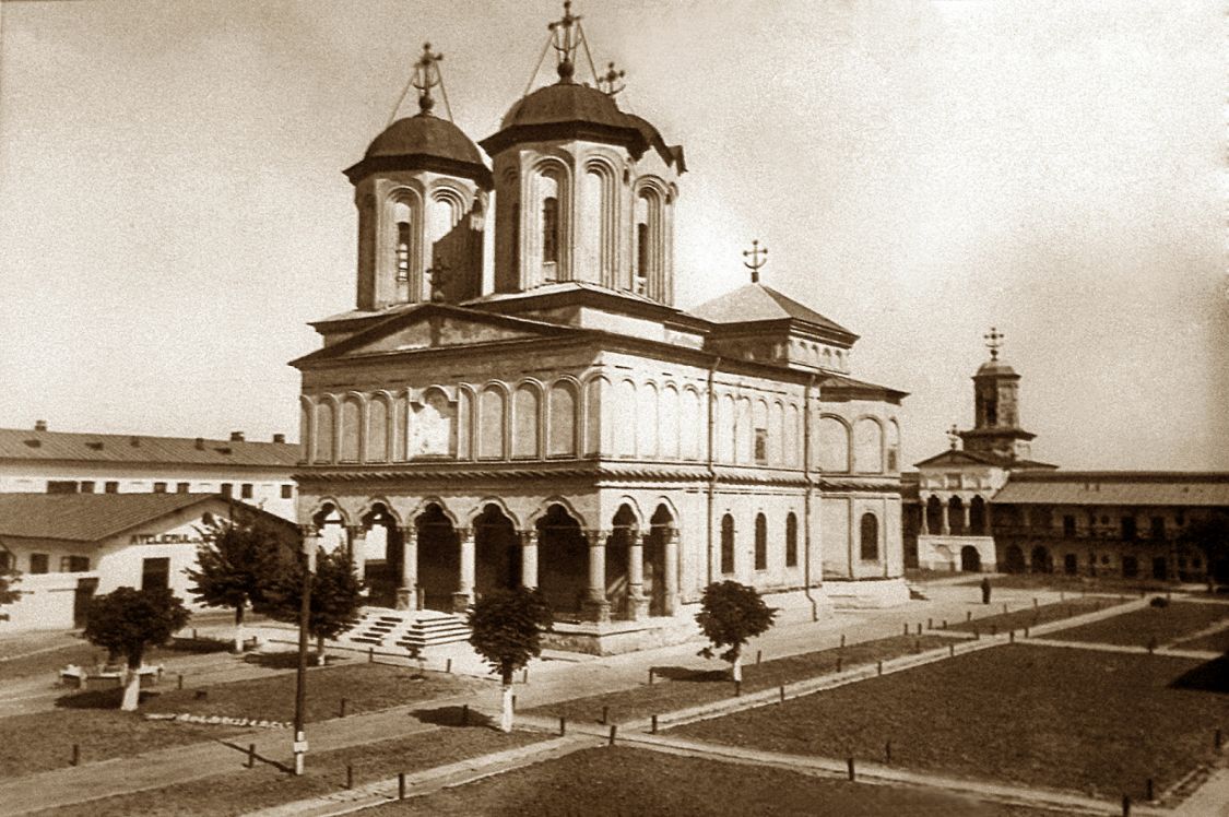 Монастырь Вэкэрешти. Церковь Троицы Живоначальной, Бухарест, Сектор 4 (Бухарест, Румыния). архивная фотография, Фото 1890-х годов из фондов Ниционального музея истории Румынии