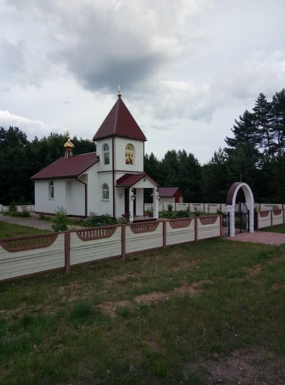 Вашково. Церковь Николая Чудотворца. общий вид в ландшафте