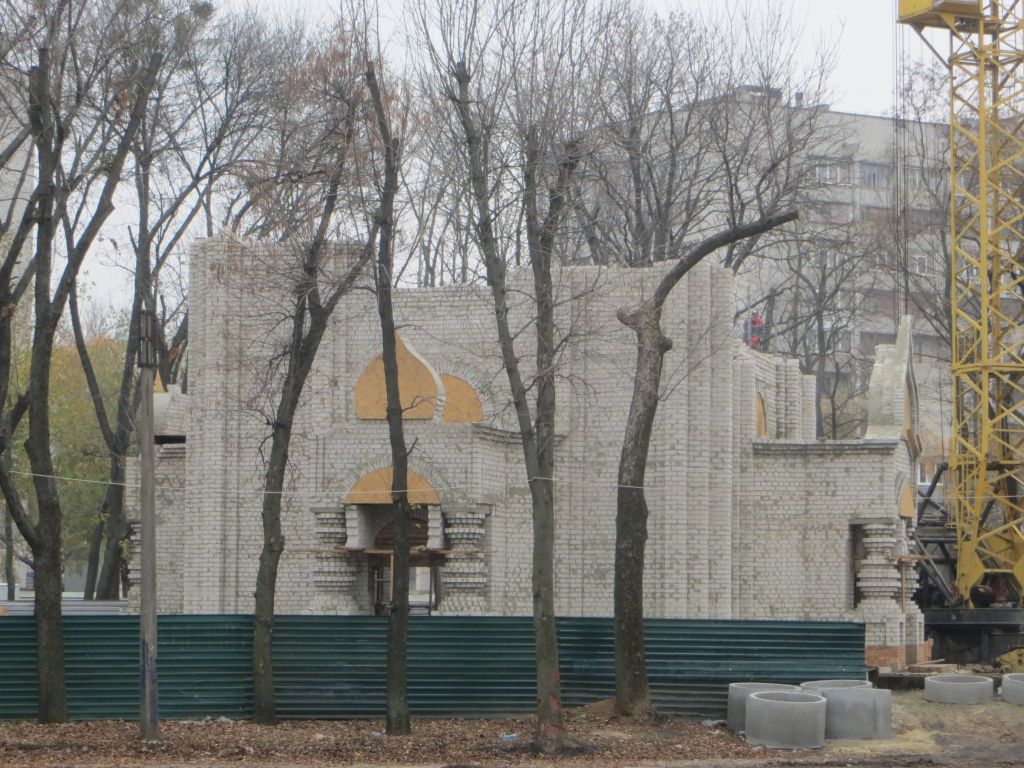 Церковь Сошествия Святого Духа, Харьков (Харьков, город, Украина, Харьковская область). документальные фотографии, В процессе строительства