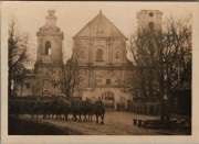 Леснинский Богородицкий женский монастырь. Собор Воздвижения Креста Господня, Вид после реконструкции. Фото 1941 г. с аукциона e-bay.de<br>, Лесна-Подляска, Люблинское воеводство, Польша