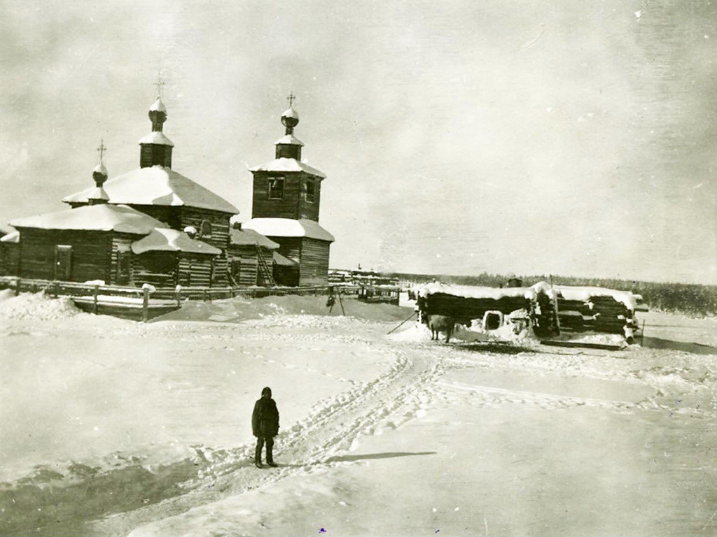 Томтор. Церковь Вознесения Господня. архивная фотография, Старинное фото из собрания группы 